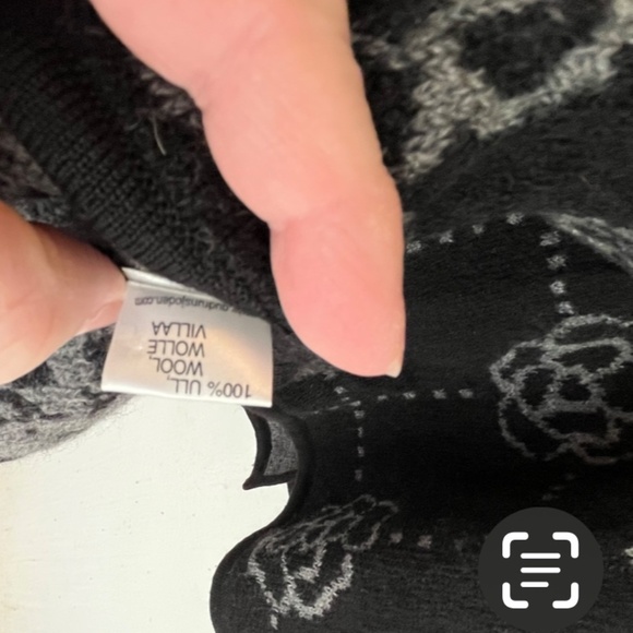 GUDRUN SJODEN GRAY/ BACK WOOL KL HOODIE FLORAL COAT - Picture 12 of 16